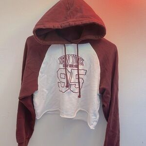 Forever 21 cropped hoodie. Good condition- could use an iron
